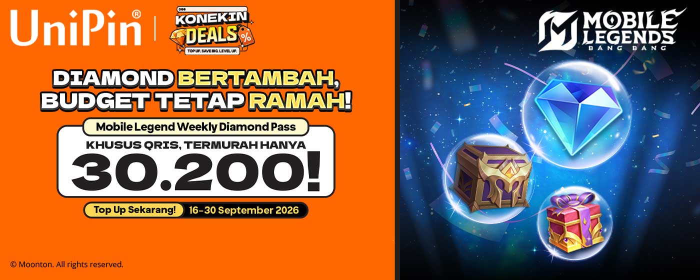 Diamond Bertambah, Budget Tetap Ramah! Weekly Diamond Pass MLBB Cuma 30.200 Pakai QRIS